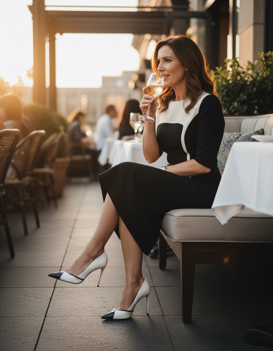 Reina Color Block Pumps