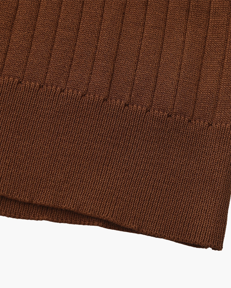 Frederick | Ribbed Knit Polo Shirt