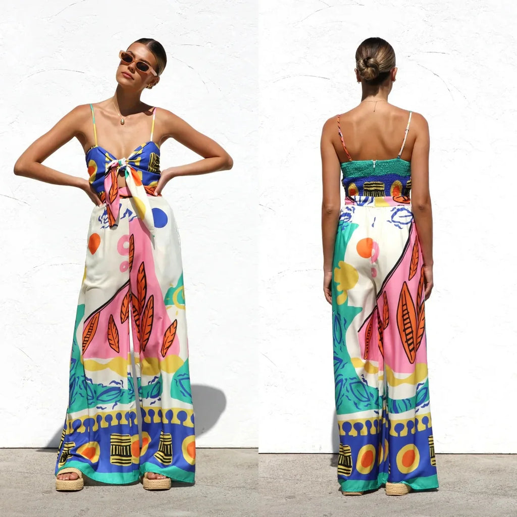 Eleanor | Abstract Print Occasion One-Piece Dress