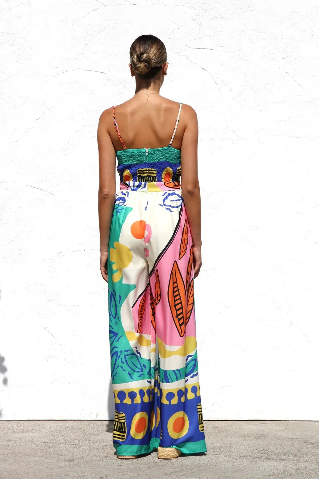 Eleanor | Abstract Print Occasion One-Piece Dress