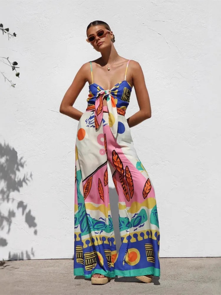 Eleanor | Abstract Print Occasion One-Piece Dress