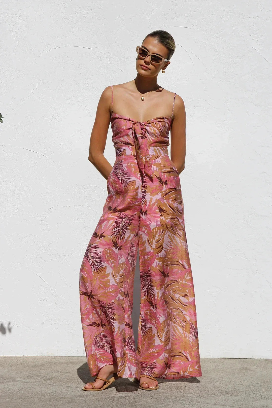 Eleanor | Abstract Print Occasion One-Piece Dress