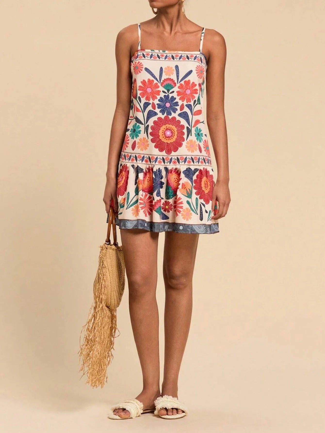 Mette | Floral Print Midi Dress