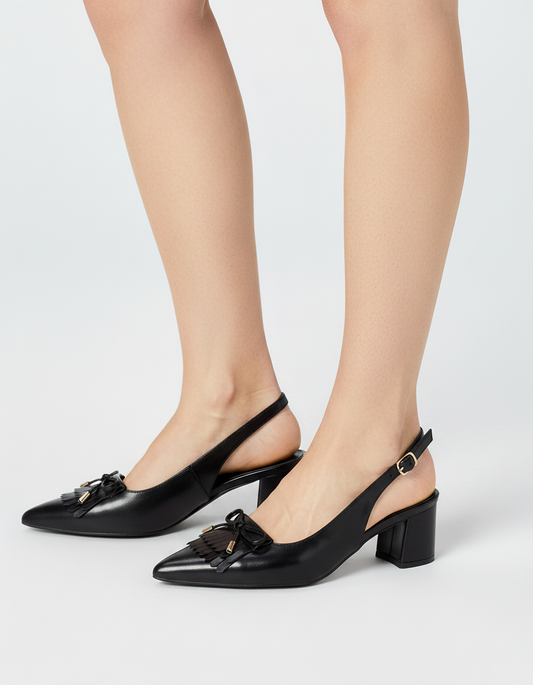 Caj Bow Slingback Pumps