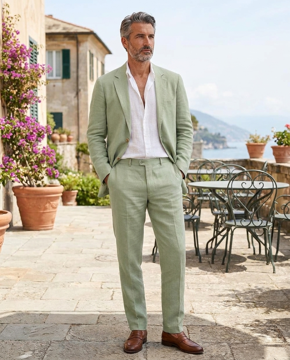 Grant | Men's Two Piece Tailored Suit Set