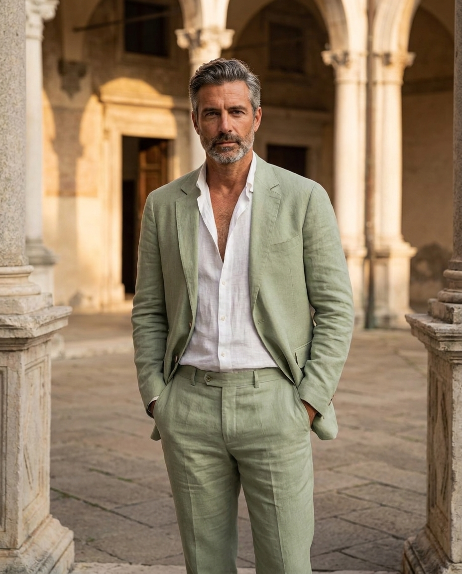 Grant | Men's Two Piece Tailored Suit Set