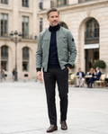 Samuel | Men's Stylish Zip-Up Bomber Jacket with Logo