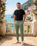 Oliver | Men Textured Slim Fit Dress Trousers