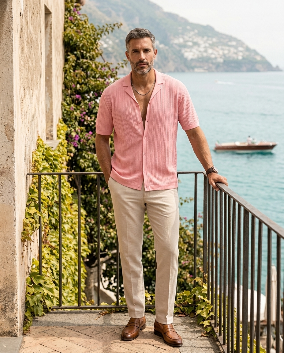 Brandon | Men Casual Short Sleeve Button Shirt