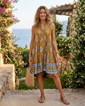 Jenna | Women's Boho Printed Mini Dress