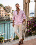 Carl | Men's Summer Striped Relaxed Shirt