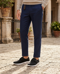 Vincent Men's Touch-Strap Slip On Loafers in Black