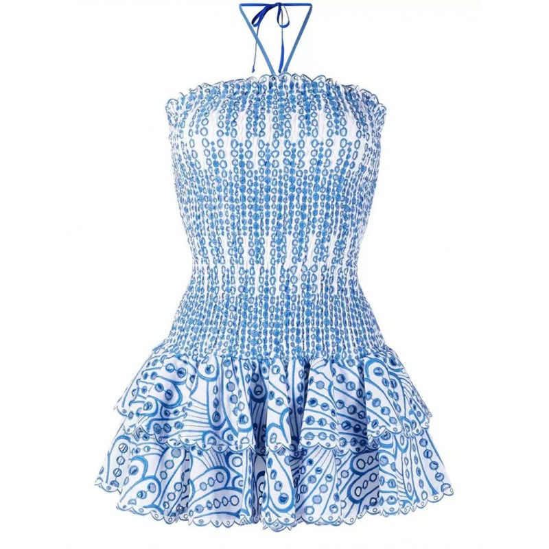 Madeline | Smocked Strapless Tiered Mini Dress