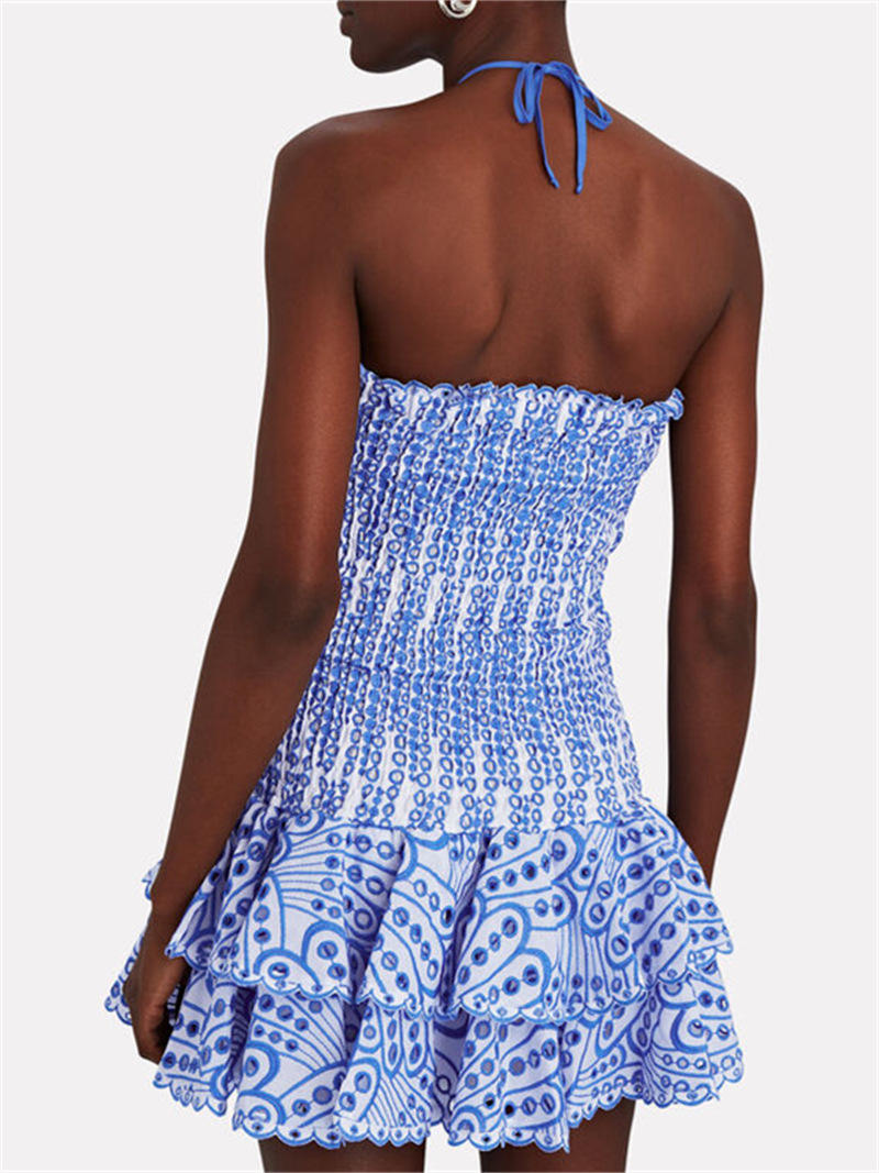 Madeline | Smocked Strapless Tiered Mini Dress