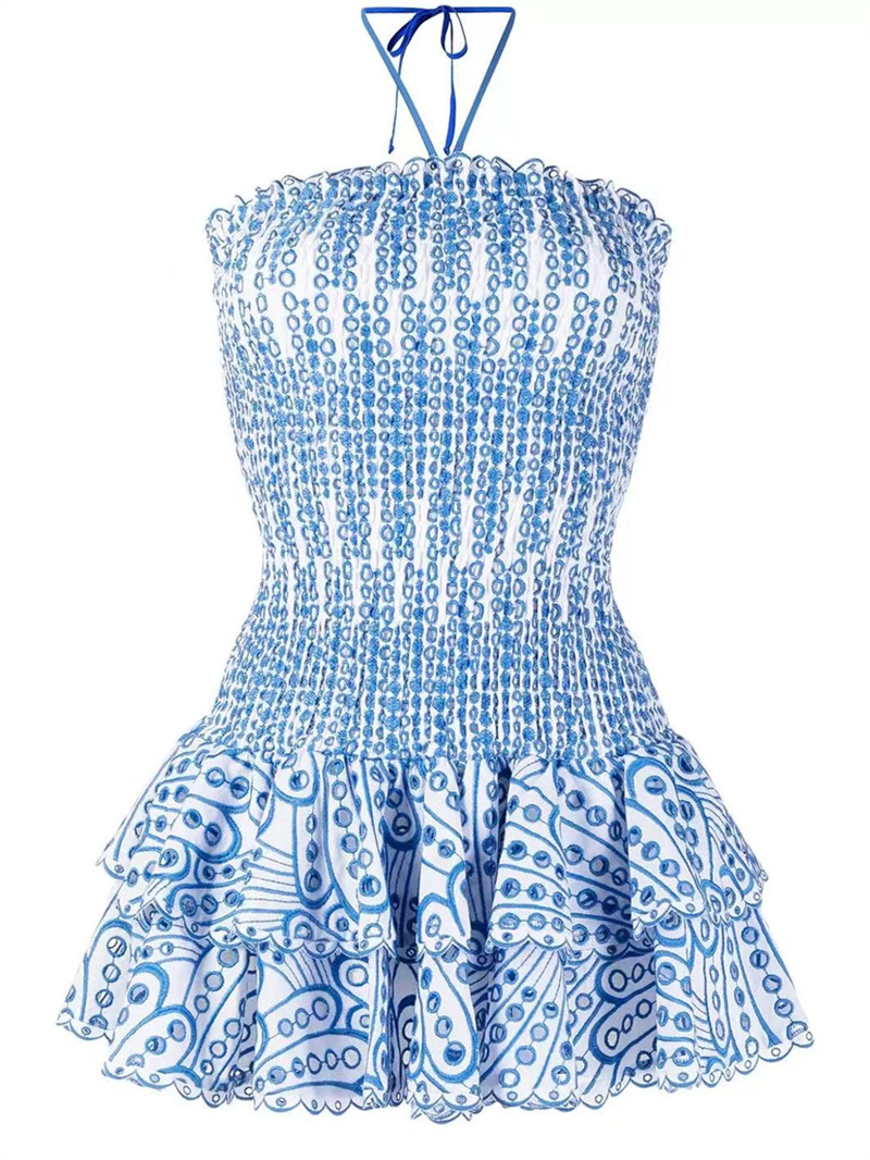 Madeline | Smocked Strapless Tiered Mini Dress