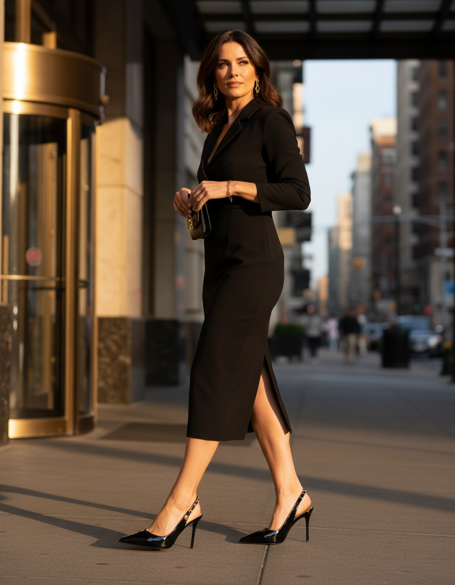Xylona Chain Slingback Pumps